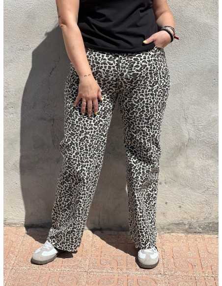 Pantalón Vaquero Leopardo