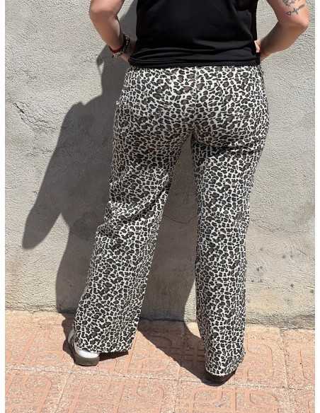 Pantalón Vaquero Leopardo