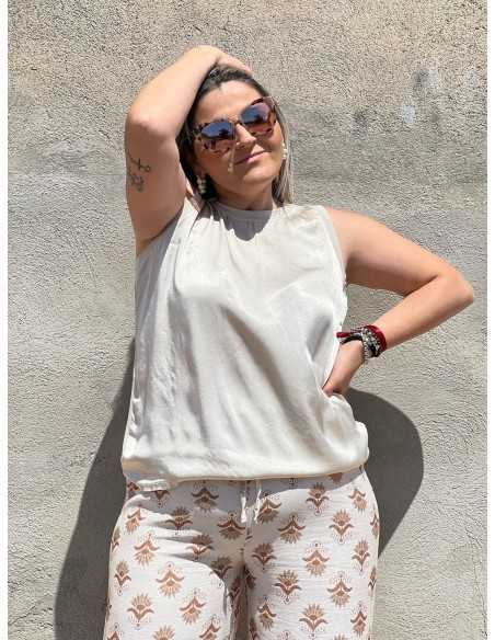 Camiseta Rasete Beige