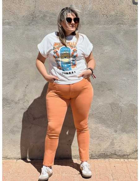 Pantalón Jeana Naranja