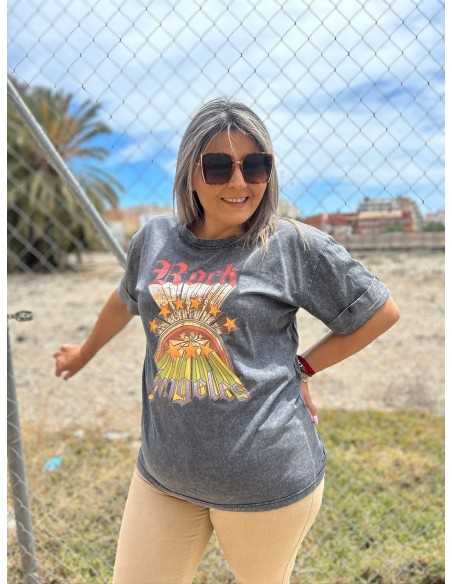 Camisa Desgastada Rock