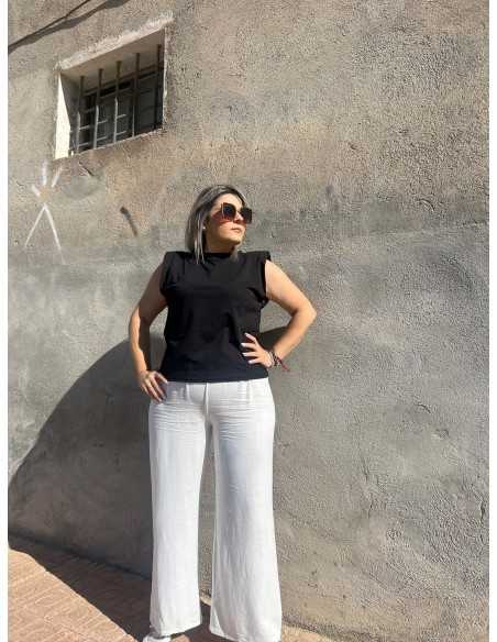 Pantalón Lino Blanco