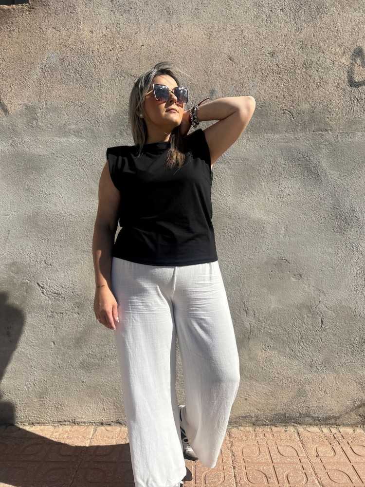 Pantalón Lino Blanco