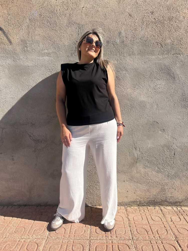 Pantalón Lino Blanco