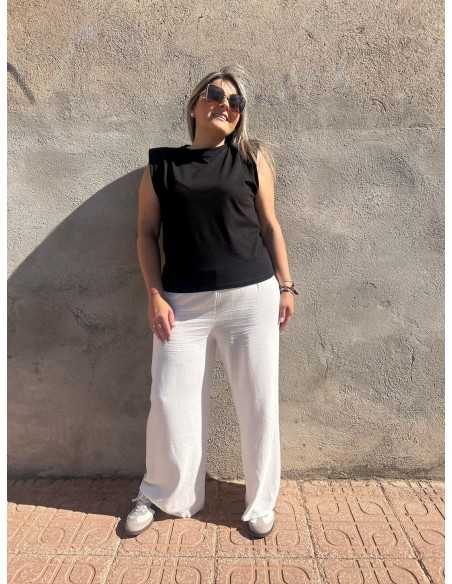 Pantalón Lino Blanco