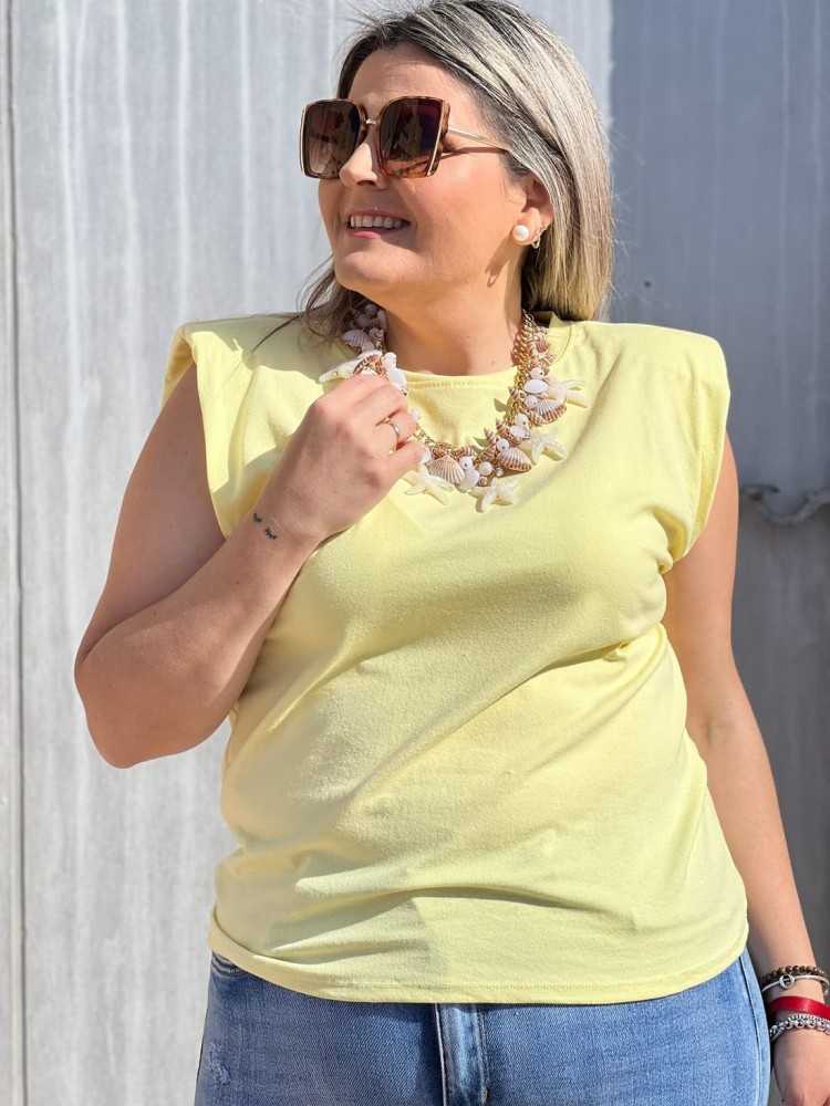 Camiseta Hombreras Básica