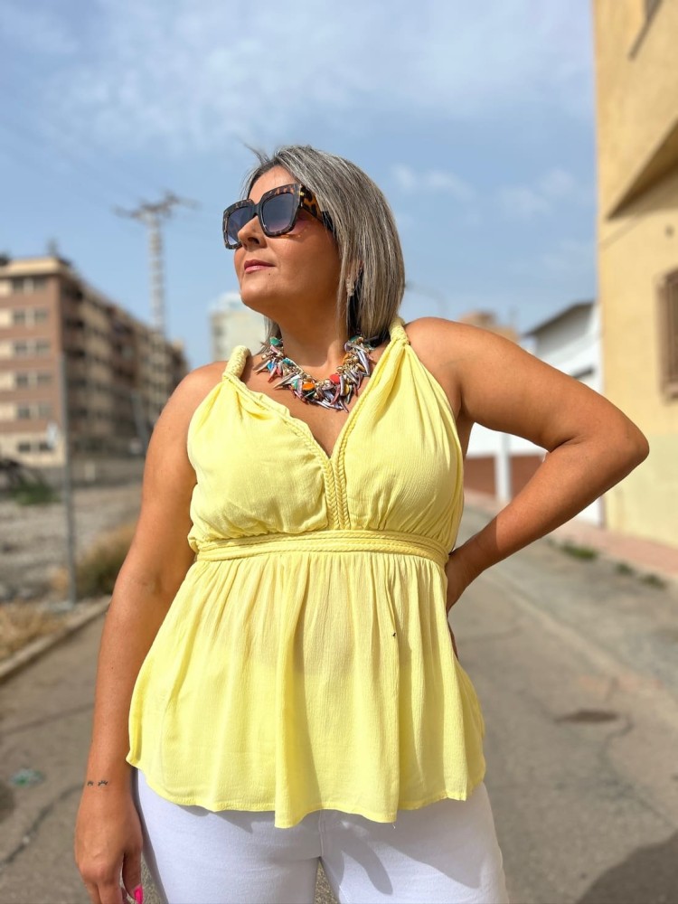Top Greca Amarilla