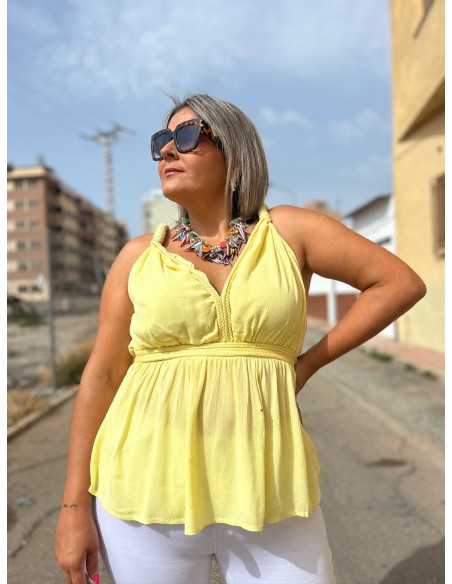Top Greca Amarilla