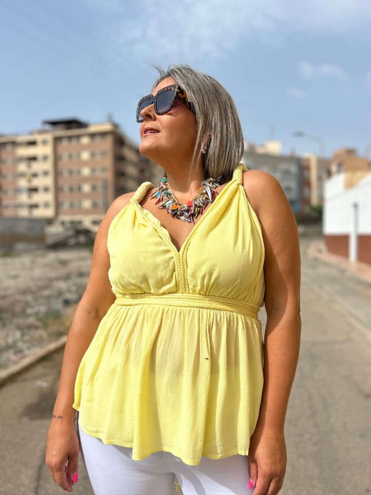 Top Greca Amarilla