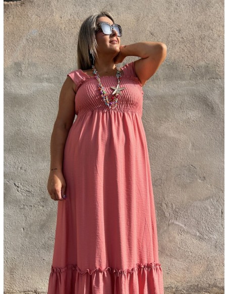 Vestido Fasy Coral