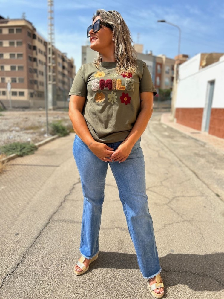 Camiseta Smile Verde