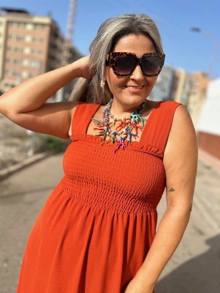 Colgante Coral Multicolor Verde