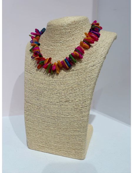 Colgante Piedrecitas Colores Grandes