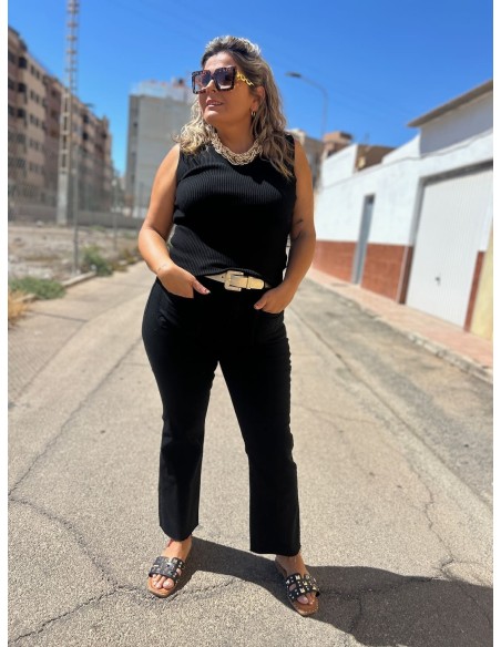 Pantalón Bolsillos Negro TG