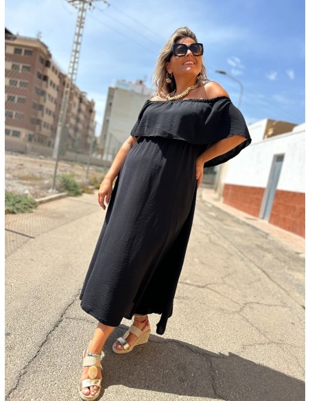 Vestido Volante Negro
