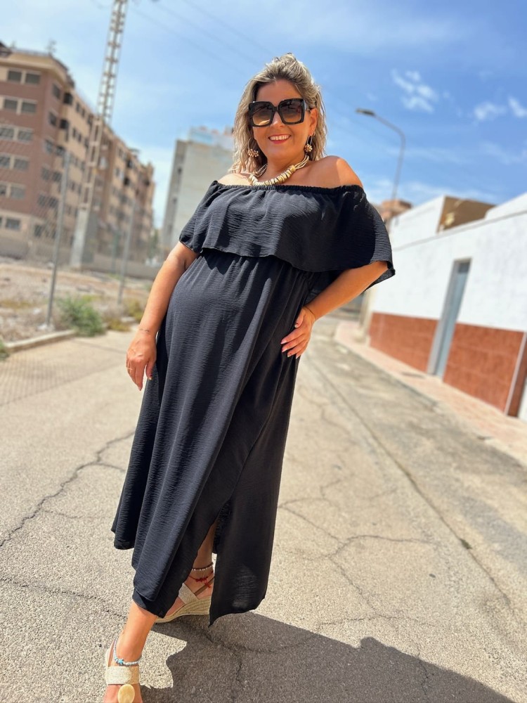 Vestido Volante Negro