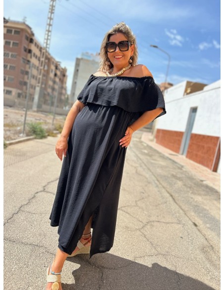 Vestido Volante Negro