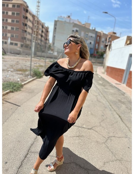 Vestido Volante Negro