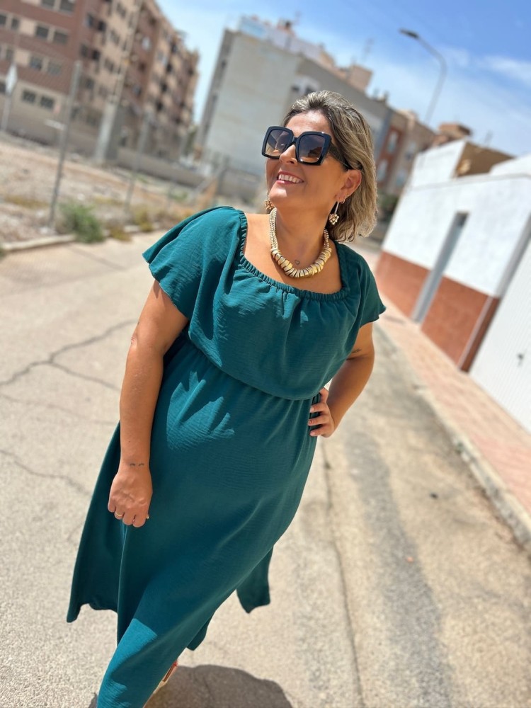 Vestido Volante Verde