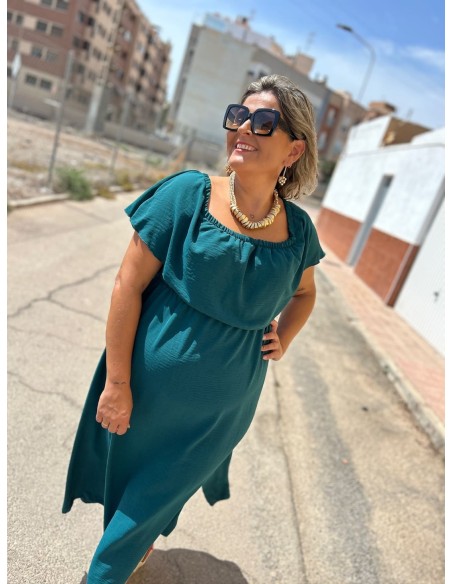 Vestido Volante Verde