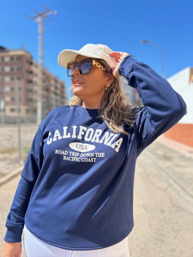 Sudadera California Azul