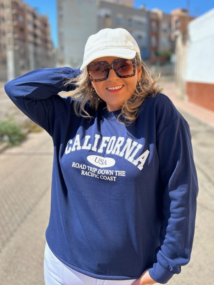 Sudadera California Azul