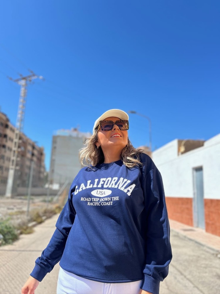 Sudadera California Azul
