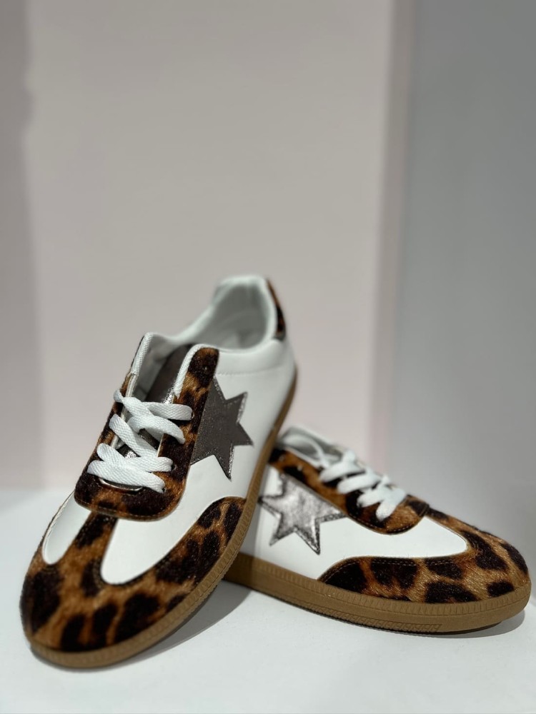 Zapatilla Estrella Leopardo