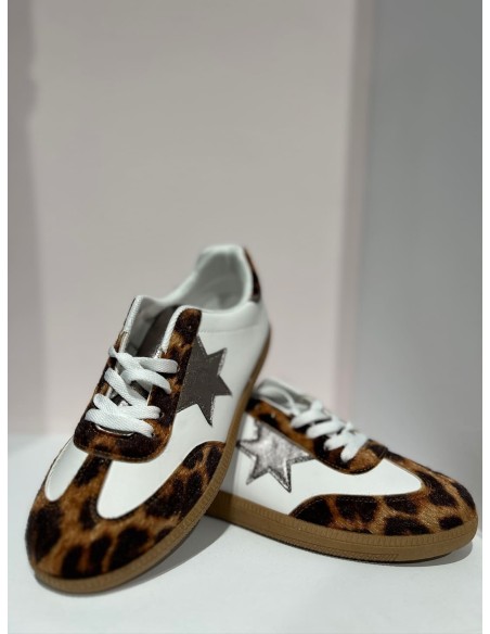 Zapatilla Estrella Leopardo