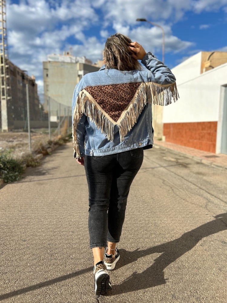 Chaqueta Vaquera Flecos