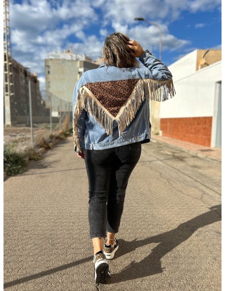 Chaqueta Vaquera Flecos