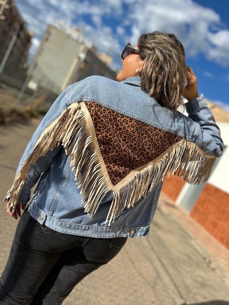 Chaqueta Vaquera Flecos