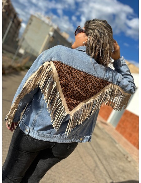Chaqueta Vaquera Flecos