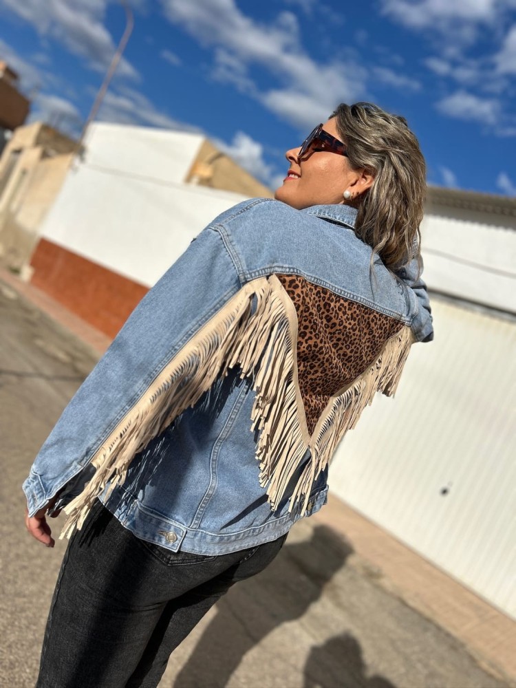Chaqueta Vaquera Flecos