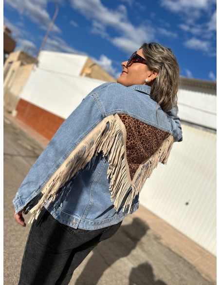 Chaqueta Vaquera Flecos