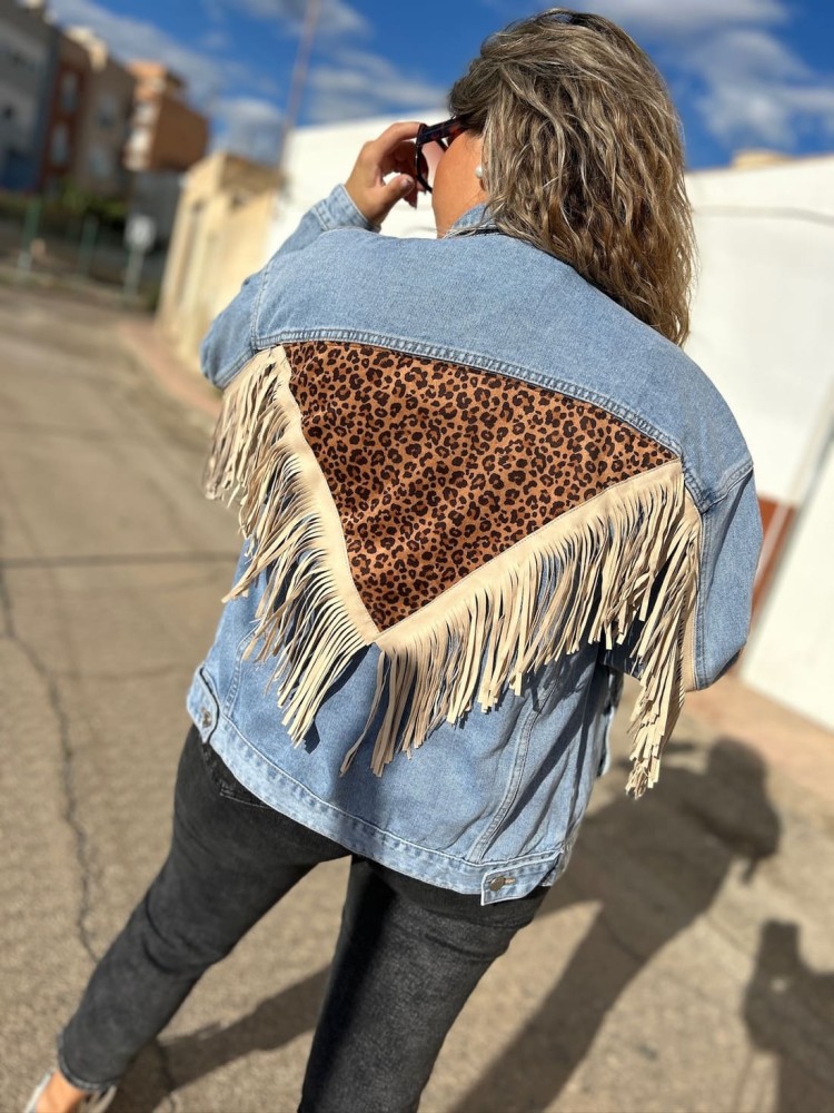 Chaqueta Vaquera Flecos