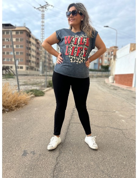 Camiseta Desgastada Willd life