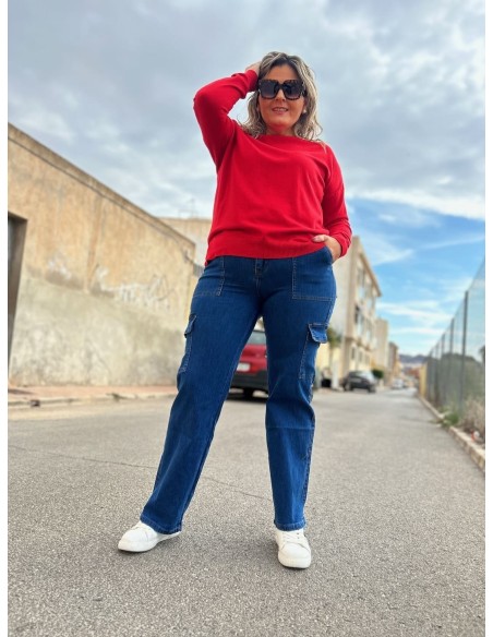 Pantalón Vaquero Cargo