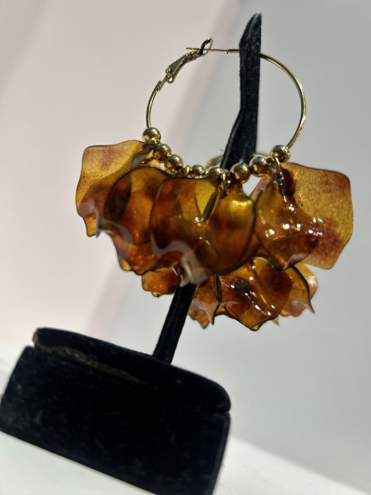 Pendientes Aro Pétalos