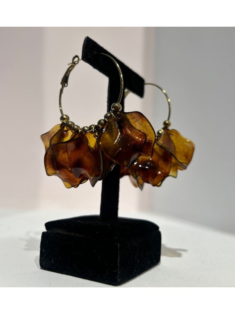 Pendientes Aro Pétalos