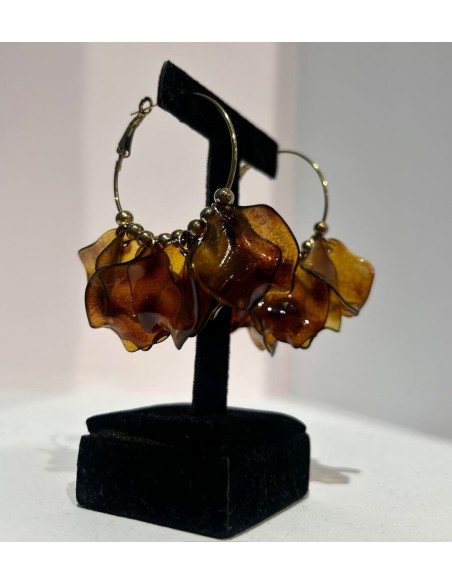 Pendientes Aro Pétalos