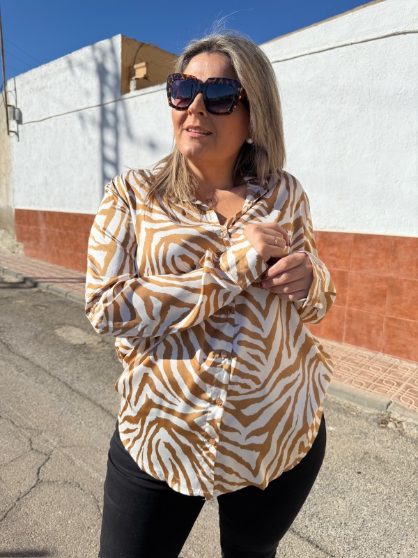 Camisa Cebra Camel 2