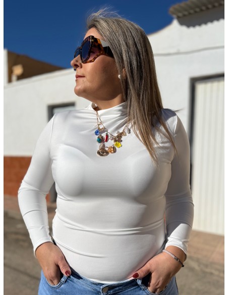 Camiseta Fruncida Blanca