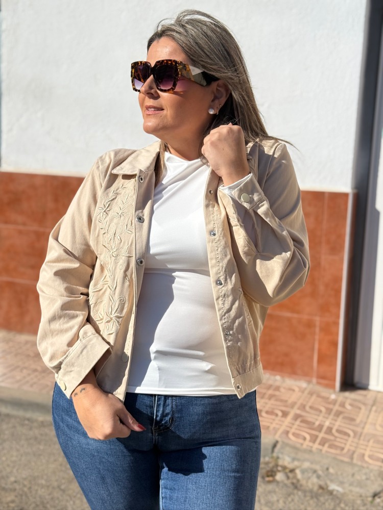 Camiseta Fruncida Blanca