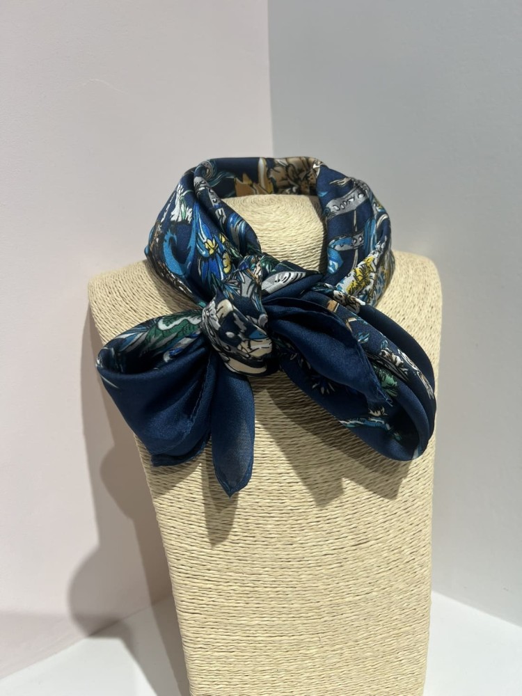 Pañuelo Estampado Azul