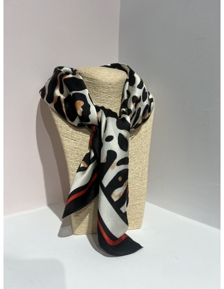 Pañuelo Leopardo Rojo