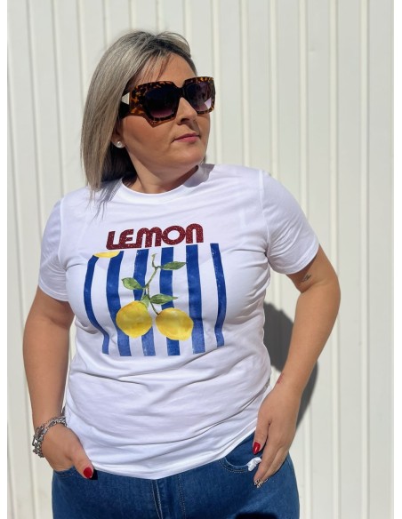 Camiseta Lemon Azul Marino