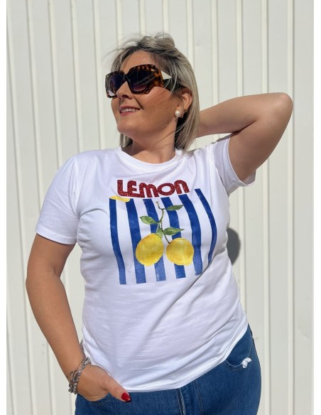 Camiseta Lemon Azul Marino