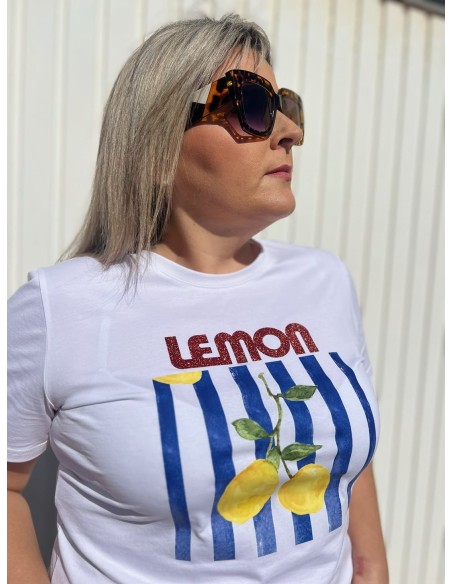 Camiseta Lemon Azul Marino