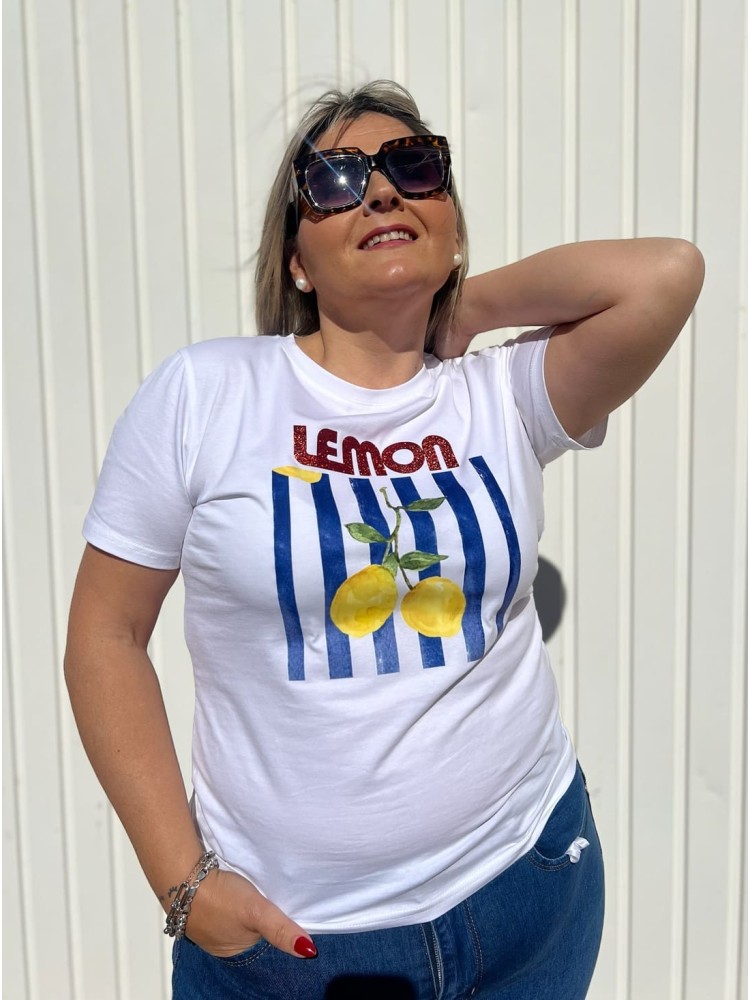 Camiseta Lemon Azul Marino
